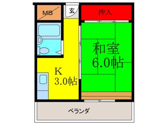 間取図 オカゼン茨木ビル