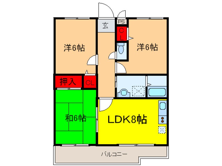 間取図 フレーバフラッツ