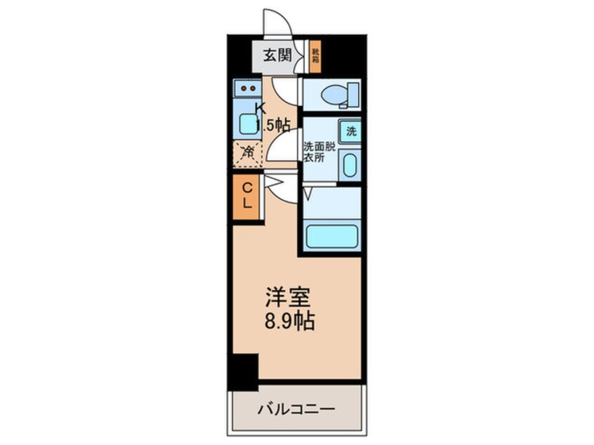 間取図 ﾌｧｰｽﾄﾌｨｵｰﾚ北大阪ﾘｱﾝ　(201)