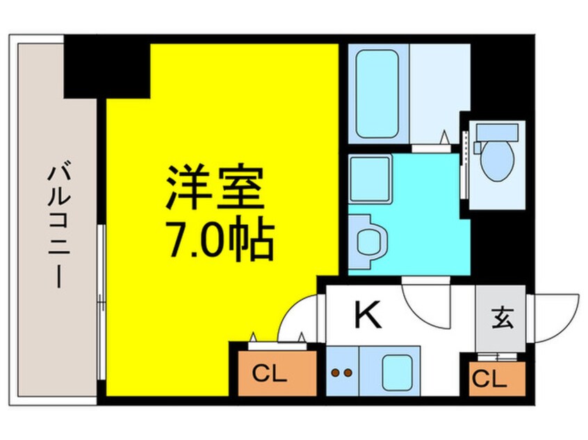 間取図 meetMe梅田西