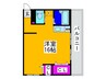 フォルテ大仙公園 1Rの間取り