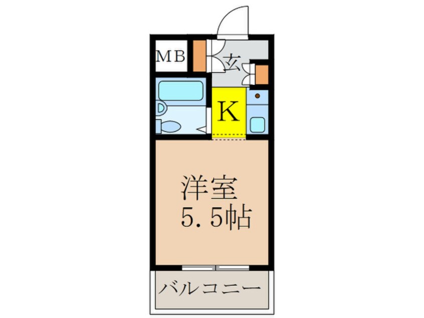 間取図 朝日プラザ新大阪ｱﾈｯｸｽ（302）