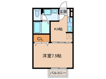 間取図 シェルズレイク日根野Ａ棟