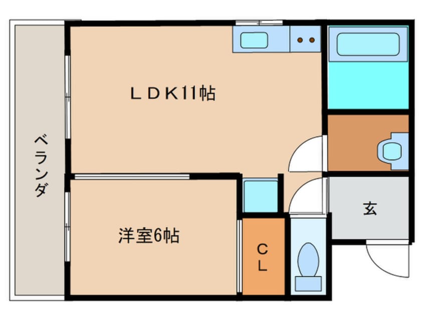 間取図 ハイツ西大路