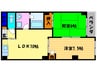 フォレステ－ジ大宮 2LDKの間取り
