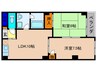 フォレステ－ジ大宮 2LDKの間取り