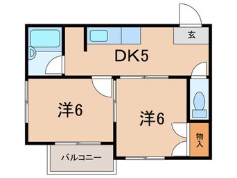 間取図 茶本ハイツ