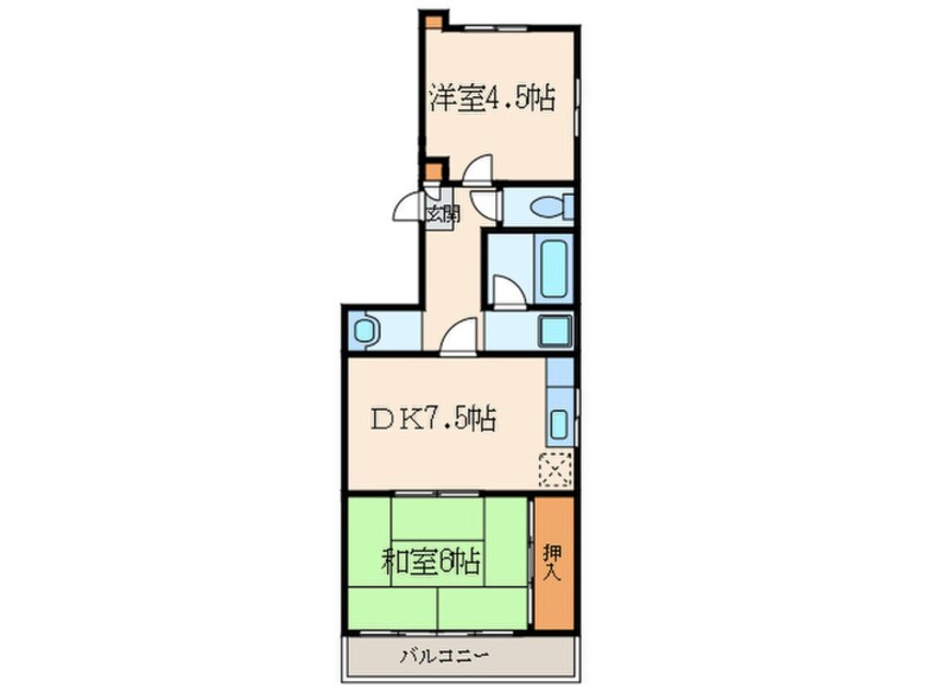 間取図 ラポ－ル２１