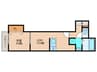 MAISON PRIMERO 1LDKの間取り