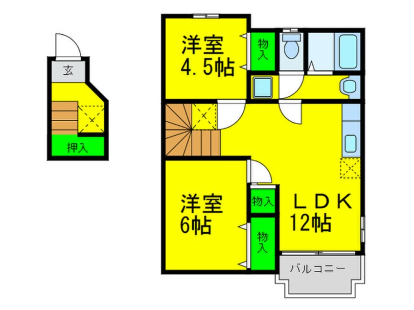 間取図 コスモスA