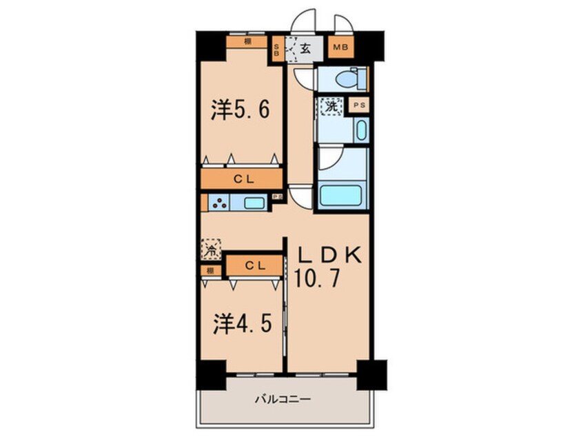 間取図 FELIZVIDA福島