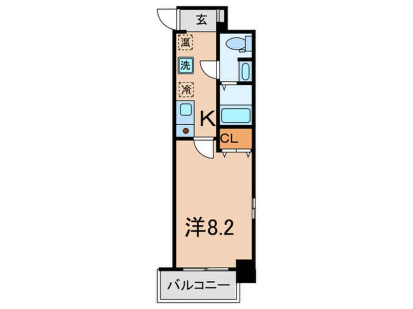 間取図 ダイドーメゾン神戸元町(206)