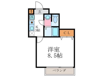 間取図 エスクレア出町柳