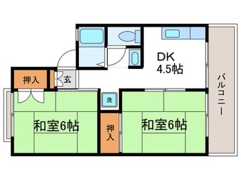 間取図 セジュ－ル藤Ａ棟
