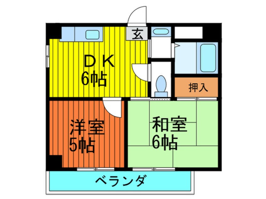 間取図 公園前ウエストハイツ