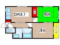 プチシャン阪本の間取図