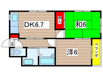 間取図 プチシャン阪本