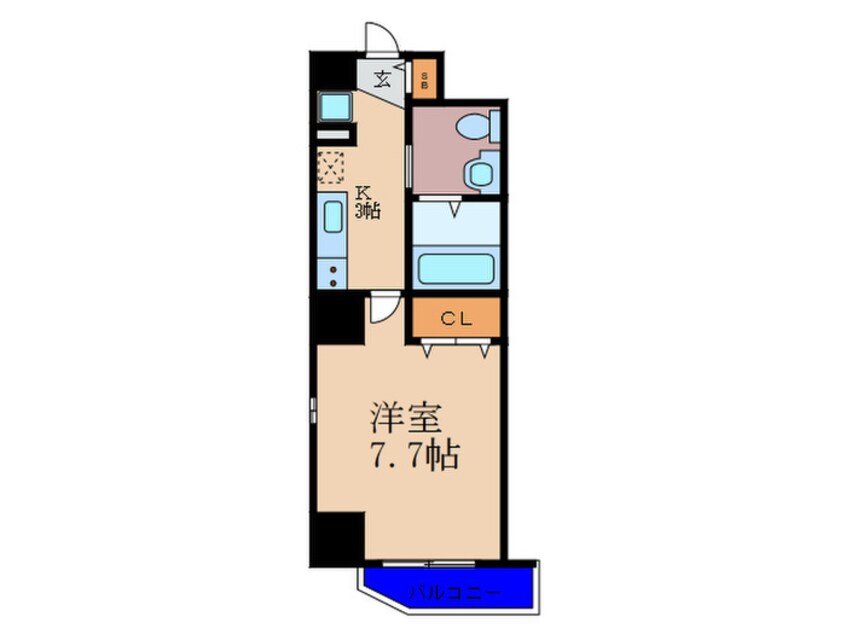 間取図 プランドール梅田