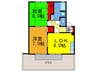カサミラ 2LDKの間取り