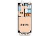 ドミ－ル大久保 1Kの間取り