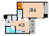リアライズ西宮 1Kの間取り