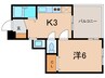 リアライズ西宮 1Kの間取り
