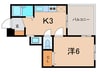 リアライズ西宮 1Kの間取り