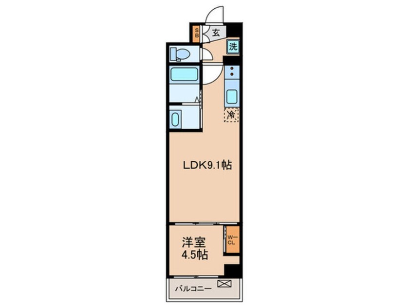 間取図 スワンズ京都東寺ガーデン(305)