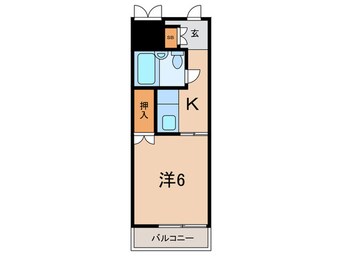 間取図 シンプルライフ王子(302)