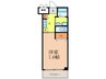 ロイヤルクィ－ンズパ－ク江坂 1Kの間取り