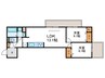 GRAMM奥海印寺　EAST 2LDKの間取り