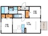 GRAMM奥海印寺　EAST 2LDKの間取り