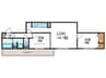 GRAMM奥海印寺　EAST 2LDKの間取り