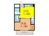 西駅前吉田ﾏﾝｼｮﾝ 1DKの間取り