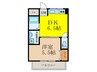 西駅前吉田ﾏﾝｼｮﾝ 1DKの間取り