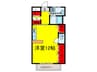 西駅前吉田ﾏﾝｼｮﾝ 1Rの間取り