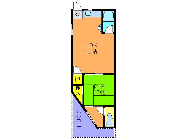 間取り図 稲田シャト－クワジマ