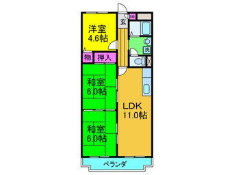 間取図 西尾ハイツ