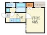 アルカス千本通 1Kの間取り
