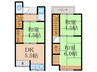 伏見区戸建 3DKの間取り