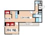 D-ROOM東花園 2LDKの間取り