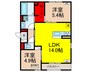 仮）D-ROOM東花園 2LDKの間取り