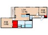 仮）D-ROOM東花園 2LDKの間取り