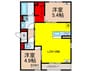 仮）D-ROOM東花園 2LDKの間取り