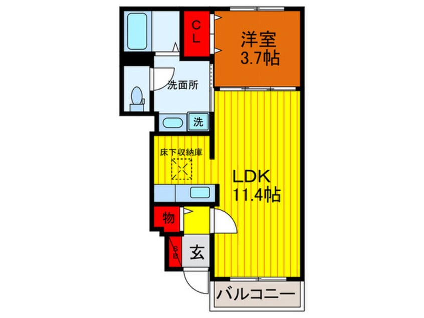 間取図 ライン・テラ