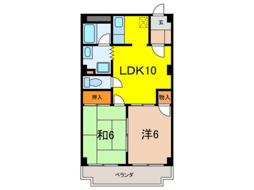 間取図 ヴィンテ－ジ・ミカゲ