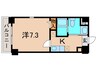 ハッピー新伊丹Ⅱ 1Kの間取り