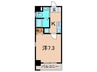 ハッピー新伊丹Ⅱ 1Kの間取り