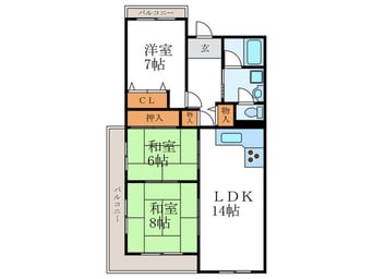 間取図 ア－バン紫園
