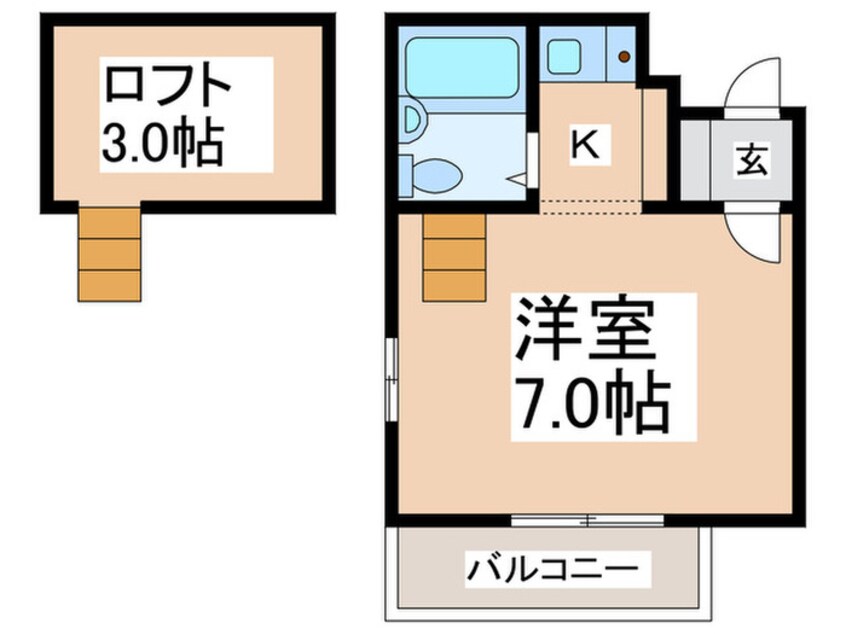 間取図 シャルマンフジ羽倉崎